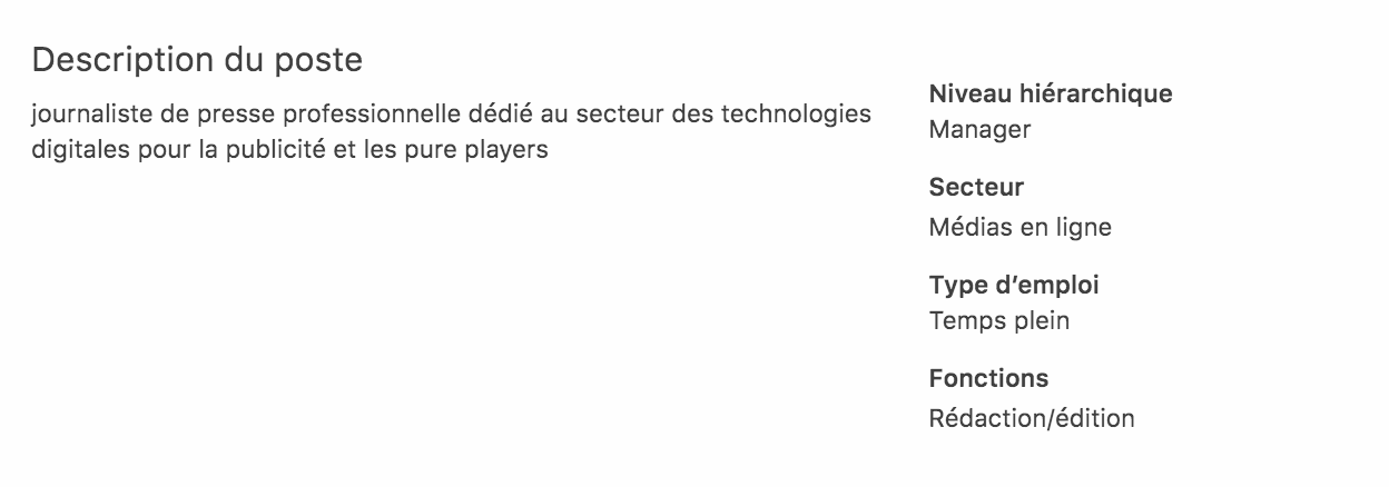 Offres d'emplois journalistes du 21.05.18 au 27.05.18 